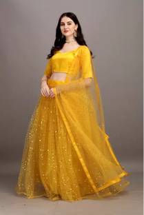 STITCHMALL Self Design Semi Stitched Lehenga Choli