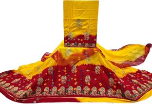 Man Fashion Embroidered Semi Stitched Rajasthani Poshak