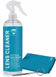 ROYAL CARE PROFESSIONAL Lens Cleaner Kit – 500ML Refill Bottles + 1 Microfiber Cloths + 1 Screw Drive  Lens Cleaner