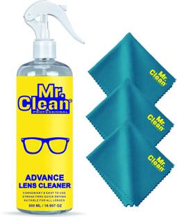MCP Lens Cleaner 500ml(Pack of 1) with 3 Microfiber Cloths  Lens Cleaner