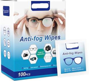 IDEA CHASERS 100Pcs Anti Fog Wipes for Laptop Computer, Pc Monitor, Phone, Watch, Camera Lens  Lens Cleaner