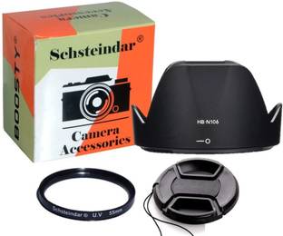 Schsteindar HB-N106 Bayonet Lens Hood + 55mm UV filter and 55mm Lens Cap  Lens Hood