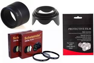 Schsteindar 5Pcs Combo Camera Lens Kit for Canon 200D,200D Mark II,250D Lens kit  Lens Hood
