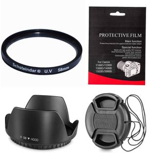 Schsteindar COMBO forCanon EOS 1100D,1200D,1300D,1400D,1500D,2000D for 18-55MM Lens 55-250MM  Lens Hood
