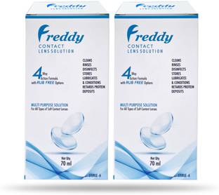 Freddy Lens Solution 70ml twin Pack Multipurpose Contact lens solution