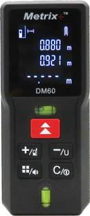 metrixplus Laser Distance Meter | 40m | Area, Volume, Height calculations Negative Display for Better Readability | Data Storage | Ergonomic Non-magnetic Electronic Level
