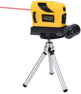 ZITRONIX Laser Level with Tripod Horizontal Vertical 360 Degree Line Tool Laser Level Horizontal and Vertical Line with Tripod 16Ft Range Battery Operated Non-magnetic Line Level