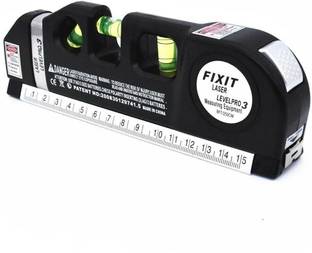 Digital Craft Laser Level Tool Kit Multipurpose Cross Line Laser Level with Standard & Laser Beam, Precision Line Leveler, and Metric Rulers for Accurate Measurements Non-magnetic Line Level