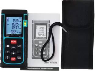 Real Instruments 100mtr/328ft/3937inch Handheld Laser Range Finder 100 meter Laser Distance Meter LDM-100 Non-magnetic Electronic Level