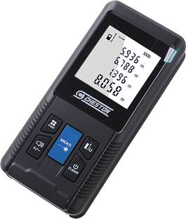 CHESTON Laser Distance Measurer 50m Range, ±2mm Accuracy, Multiple Measurement Units (m, in, ft, ft/in), 0.25s IP54 Protection Digital Measuring Tape Non-magnetic Engineer's Precision Level