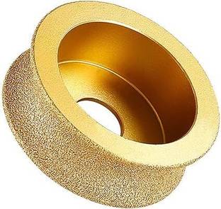 TILFIXER Brazed Grinding Wheel 15mm, Abrasive France Efficiency Wet Grinding Tool Granite Marble, Glass, Tiles and Ceramics Concave Non-magnetic Line Level