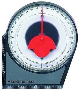 GoodsBazaar Angle Locator Magnetic Base Gauge 0- 90d Dial Protractor Protracter Angle Finder Magnetic Engineer's Precision Level