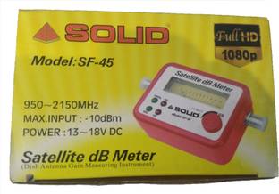 Solid Sf 45 Satellite Finder Db Meter Satellite Finder DTH Dish TV Signal Finder Strength Tester Gain Measuring Tool Non-magnetic Electronic Level