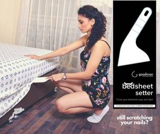 BEDS&FRILLS Bedsheet Tucking Tool |Bedsheet Setter (Pack of 2) Bedsheet Setter (White, Pack of 2) Non-magnetic Line Level