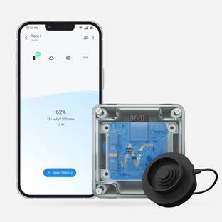 Waltr Smart Water Tank Level Indicator - IoT Water Level Sensor Waltr | Smart Wireless | Monitor anywhere around the world Non-magnetic Electronic Level