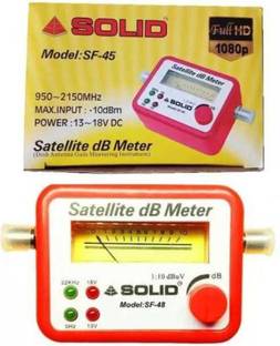 GoodsBazaar SF-45 Analogue Signal Finder Full HD Satellite dB Meter SF-48 Dish Antenna Non-magnetic Engineer's Precision Level