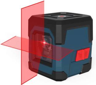 Real Instruments Laser Level RockSeed 50 Feet Cross Line Laser with Self-Leveling Rotatable 360° Vertical and Horizontal Line, Carrying Pouch, Battery Included (Red) Magnetic Line Level