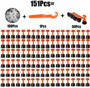 Godavari Tile Leveling System 50 PC Kit With Special Wrench 1 PC & 2 MM Spacer 100 pc Tile Leveling System 50 PC Kit With Special Wrench 1 PC & 2 MM Spacer 100 pc Non-magnetic Post Level
