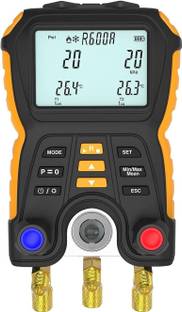 MxRady HSETIN HT-202208 Digital electronic refrigerant meter digital pressure gauge air conditioning vacuum, refrigerant meter Non-magnetic Line Level