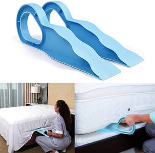 AQUABUCKET Bedsheet Level Holder Bed Maker & Mattress Lifter Tool Helps Lift and Hold Mattress Lifter Tool 2 in 1 Bedsheet Tucker Tool Bedsheet Mattress Lifter Non-magnetic Slip Level