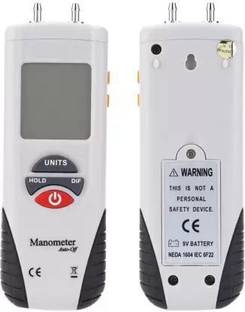 Real Instruments Digital Manometer 2 PSI DM-02 HT-1890 Differential Manometer Pressure Gauge Handheld Air Gas Pressure Tester Non-magnetic Electronic Level