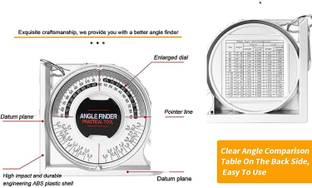uptodatetools Angle Measurement Engineering Clinometer Angle Meter Gauge Household Industrial Magnetic Inclinometer Level