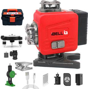 iBELL IBL LL5-16, 16-Line Green Beam Self-Leveling Laser Level, 25m, ±1mm Accuracy, 8 Horizontal & 8 Vertical Lines,Class II,Pulse Mode,Tripod Compatible, 2 Batteries Magnetic Engineer's Precision Level