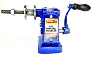 SIGNATT Coil Winding Machine, 1/10 Motor Coil Winding Machine With Steel Gears Lever Tool