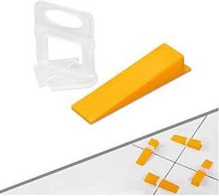 Super Ajanta Y 3mm Super Ajanta Tile Leveling System Plastic 3mm Wedge (50) And Clips (50) Non-magnetic Line Level