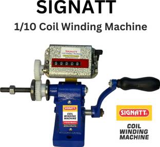 SIGNATT Coil Winding Machine,1/10 Motor Coil Winding Machine with Steel Gear,Farma,Meter Lever Tool