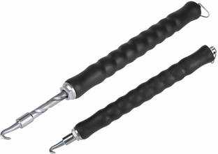 GHST Black Curved Hook Pull Tie Twister, Flexible Rebar Hook, Wire Twister- Lever Tool