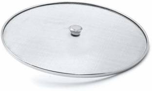 VIJAY EXPORT Stainless Steel Food Cover/Milk Cover Jali/Steel Jali/Multipurpose Net Lid (Set of 1) 10 inch Lid, Pack of 1
