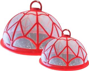 Milaur FC_SMALL-BIG_RED 12.75 inch, 10 inch Lid, Pack of 2