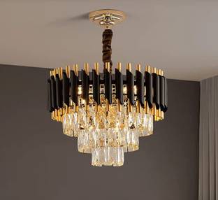 Shri Mahal Antiques 400 MM Black Mamba Round Chandelier For Living Room Bed Room Chandelier Ceiling Lamp