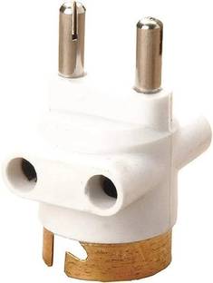 ZOREZA 2 Pin Bulb Holder Parallel Adapter with Plug and Light Socket Plastic, Copper Light Socket