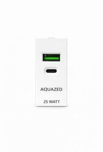 AJ ELECTRICALS usb charger socket roma model for switch board Plastic Light Socket