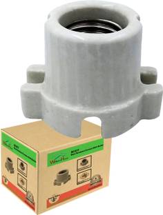 WolkomHome Ceramic Heat Resistant E27 Infrared Lamp Holder, Pack of 1 Ceramic Light Socket