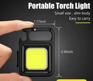 SatyaTech Multifunction Keychain Rechargeable Led Light with Bottle Opener, Magnetic Base LED Lantern