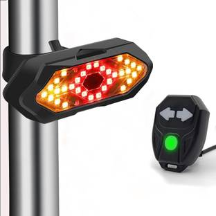 ENETLY Bike Tail Light with Turn Signals USB Rechargeable Wireless Remote Control LED Rear Break Light