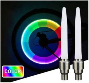 DSS Multicolor Wheel Valve Light For Bike Tyres Car Tyre Bicycle Tyre LED Wheel Reflectors