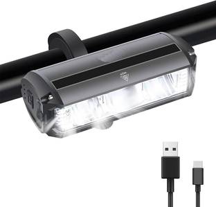 SHIVEXIM Super Bright LED Light 900 Lumens USB Rechargeable 2000 mAh-4 Modes, Waterproof LED Front Light