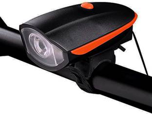 SPOKEFOX USB Rechargeable, Waterproof Cycle Bright LED Headlight / Front Light with Horn LED Front Light