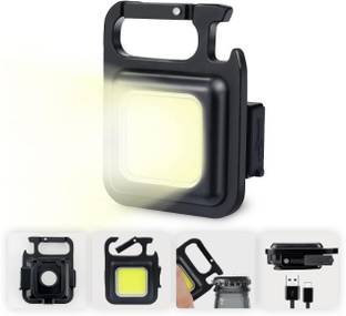 UNZAG Small LED Flashlight 800 Lumens COB Rechargeable Keychain Mini Flashlight 1 hrs Flood Lamp Emergency Light