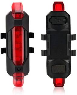 DEVZA Bicycle LED USB Rechargeable Head Light and Tail Light LED Spot Light