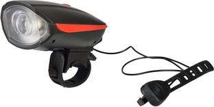 Dark Horse Bicycle USB Rechargeable 3 Mode LED Light and Horn (2 in 1) Red LED Front Light