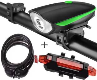 rebel CYCLE LIGHT PLUS HORN AND BACK LIGHT WITH LOCKL COMBO LED Front Rear Light Combo