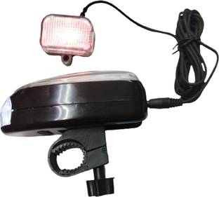 Protos India.Net Xtreme Solar Rechargable Water Proof Cycle Head light Blinking Tail Light LED Front Light