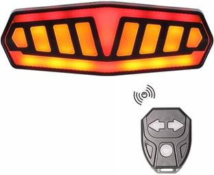 Linist Bicycle Turn Signals Remote Control Indicator LED Rear Light Rechargeable LED Rear Break Light