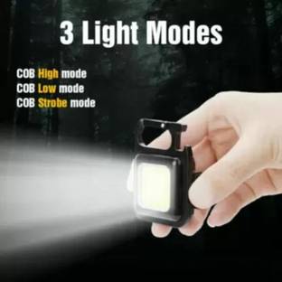 NKL New LED Keychain Flashlight 191 Rechargeable 3 Lighting Modes With Bottle Opener 6 hrs Torch Emergency Light