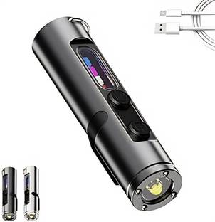 LAVITRA 7-in-1 Emergency LED Light with Built-In Lighter, Multi-Mode Torch for Camping LED Spot Light